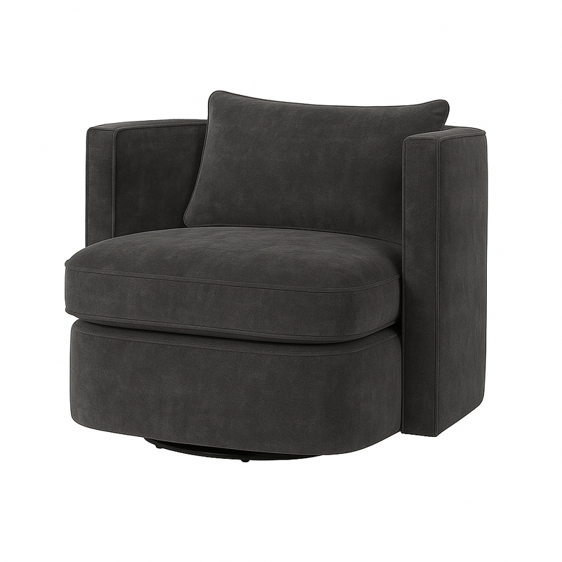 Fotoliu catifea GRI | model DAVIDE