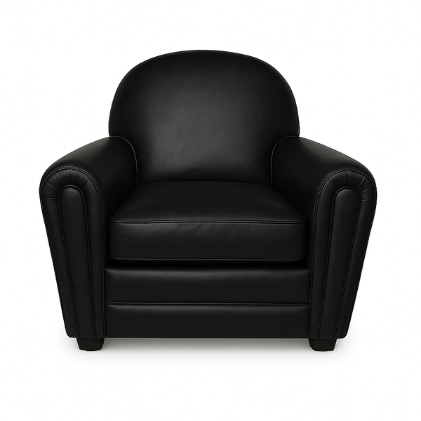 Fotoliu piele NEAGRA model MARA