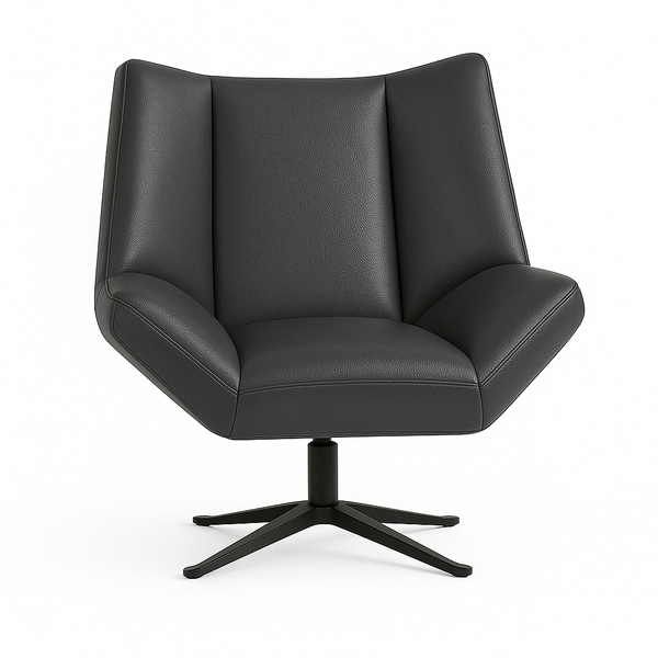 Fotoliu piele ANTRACIT | model STEA