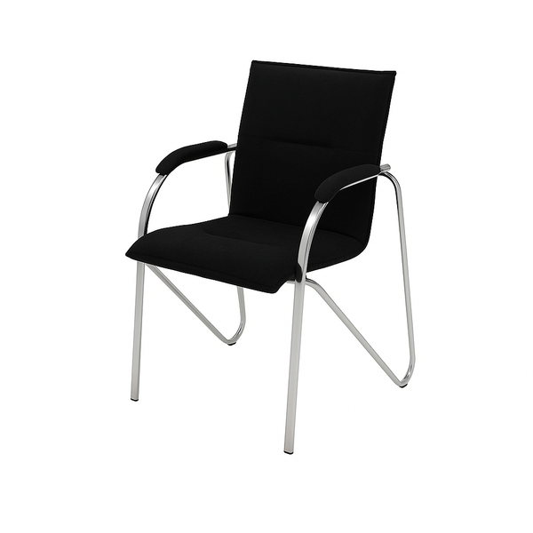 Scaun birou catifea NEAGRA | model META