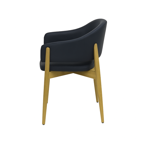 Scaun piele VERDE | model ALMA