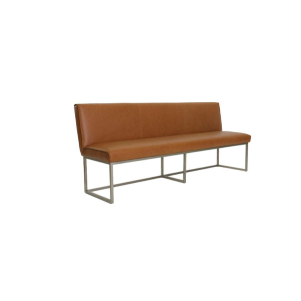 Buffalo leather dining bench ✔ FLEET SHANGHAI model