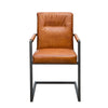 Chaise moderne en cuir de buffle ✔ Modèle INDU DUPO avec barre de résistance