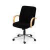 Scaun de birou catifea NEAGRA | model BETA