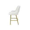 Scaun bar piele naturala BEJ | model HUGO