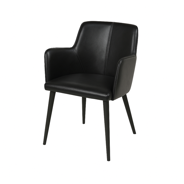 Scaun piele NEAGRA | model RESI