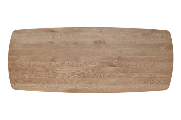 Masa semi-ovala din lemn masiv • model SEAT