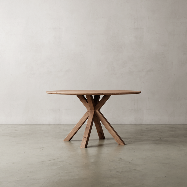 Masa rotunda din lemn • model ERDA