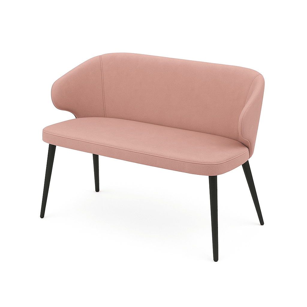 Bancheta catifea ALBASTRU DESCHIS | model CAPRICE - eScaun.ro