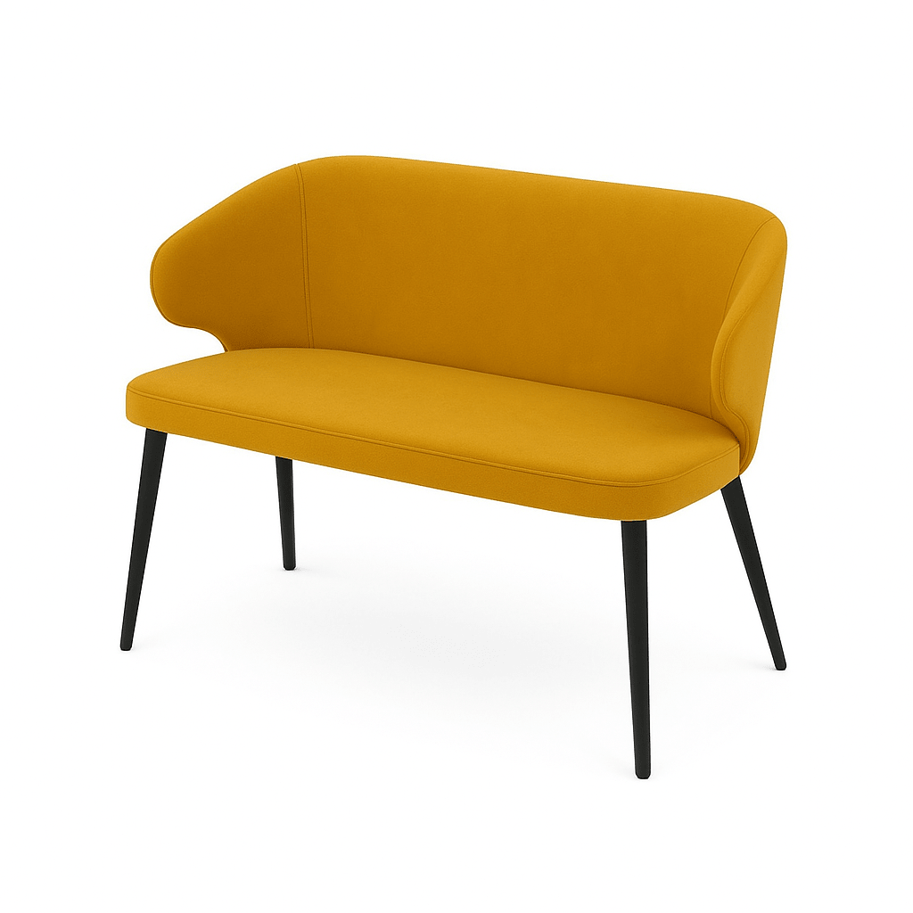 Bancheta catifea ALBASTRU DESCHIS | model CAPRICE - eScaun.ro