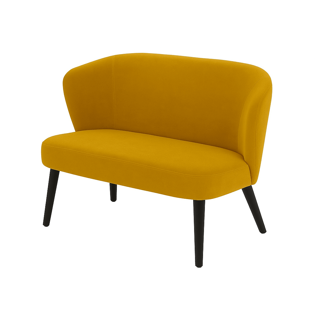 Bancheta catifea ALBASTRU DESCHIS | model LOTUS - eScaun.ro