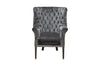 Fotoliu chesterfield catifea GRI | model ODI - eScaun.ro