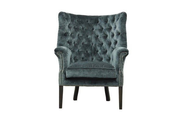 Fotoliu chesterfield catifea GRI | model ODI - eScaun.ro