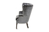 Fotoliu chesterfield catifea GRI | model ODI - eScaun.ro