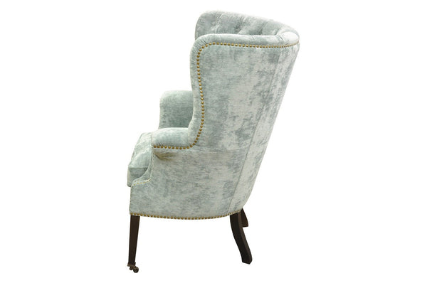 Fotoliu chesterfield catifea VERDE | model ODI - eScaun.ro