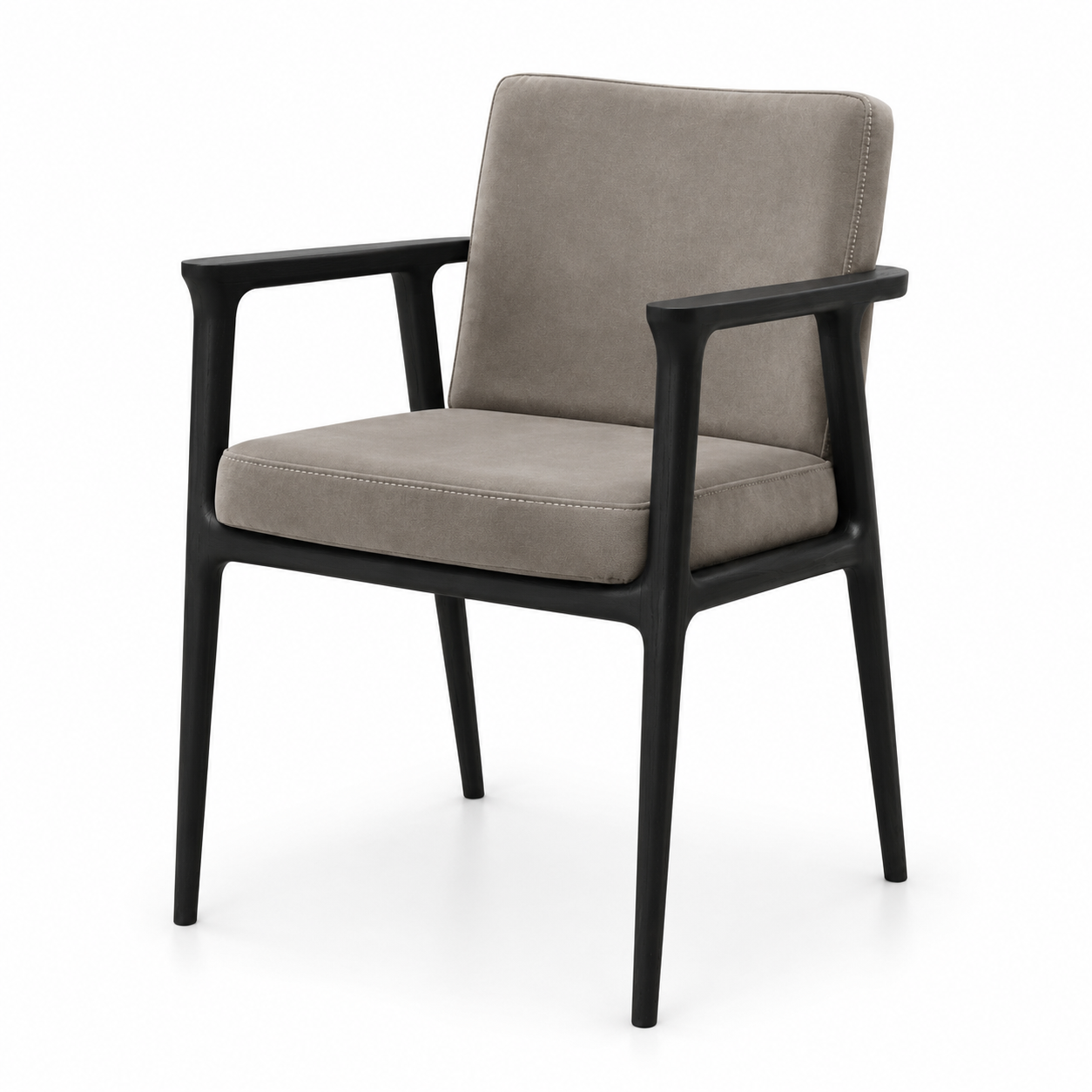 Scaun catifea gri | model GASPARO