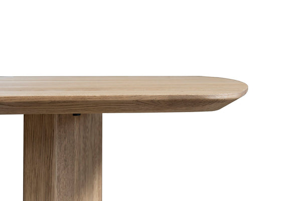 Masa semi-ovala din lemn masiv | model SEAT - eScaun.ro