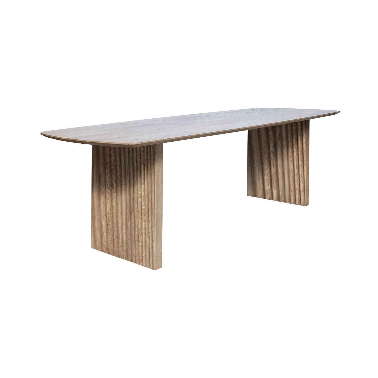 Masa semi-ovala din lemn masiv | model SEAT - eScaun.ro