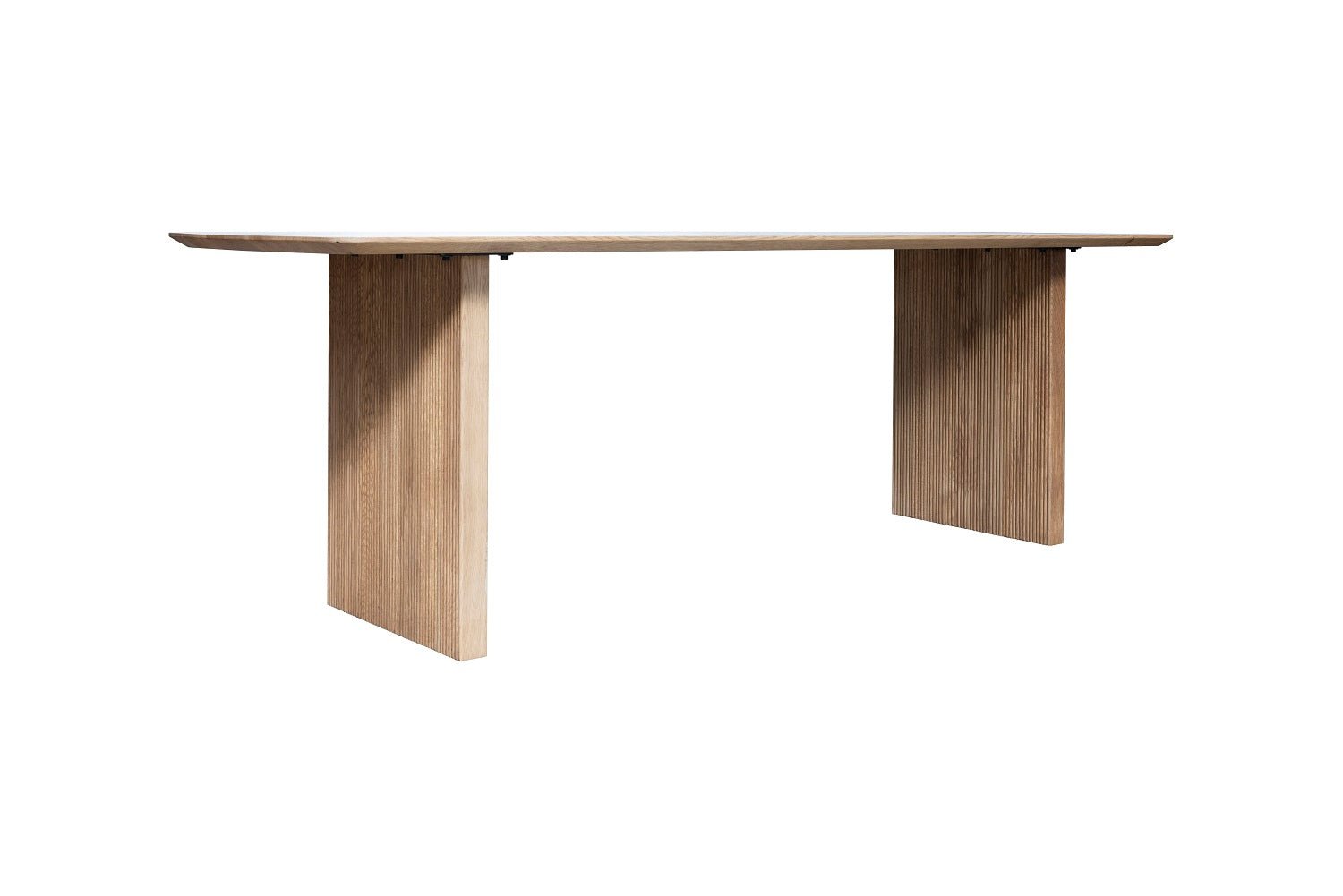 Masa semi-ovala din lemn masiv | model SEAT - eScaun.ro