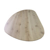 Oval oak table with straight edge • MIKADO SLIM B model