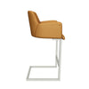 Scaun bar GIAN coniac, cadru din metal negru, model 3D interactiv