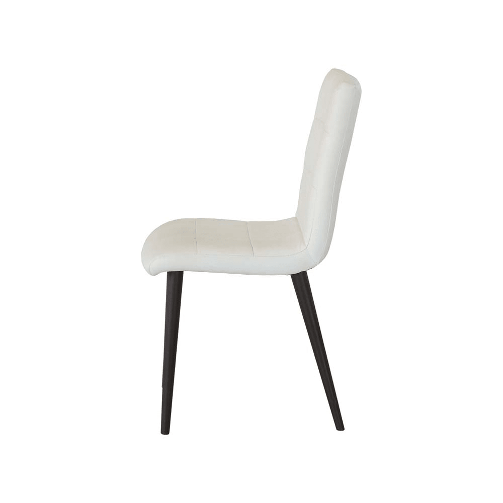 Scaun alb din catifea | model LUXY - eScaun.ro