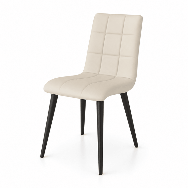 Scaun alb din catifea | model LUXY - eScaun.ro