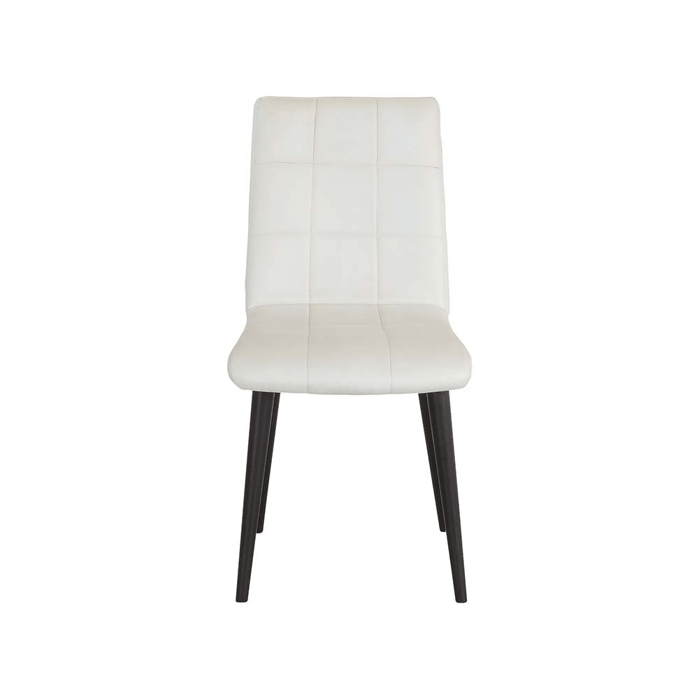 Scaun alb din catifea | model LUXY - eScaun.ro