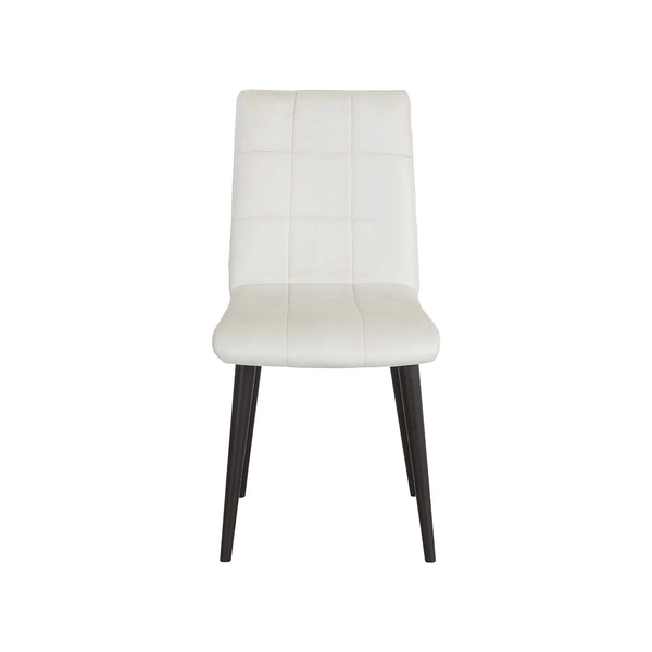 Scaun alb din catifea | model LUXY - eScaun.ro