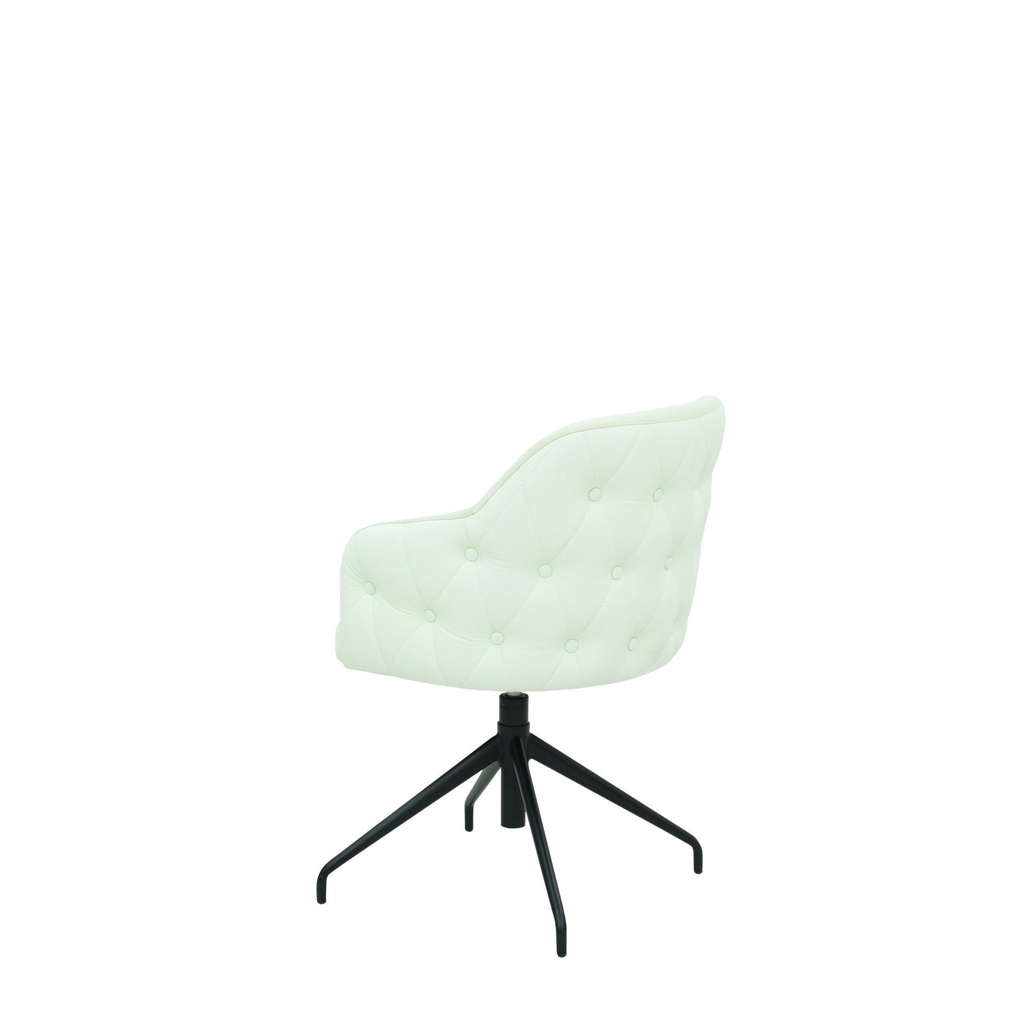 Scaun alb din material | model TEONA - eScaun.ro