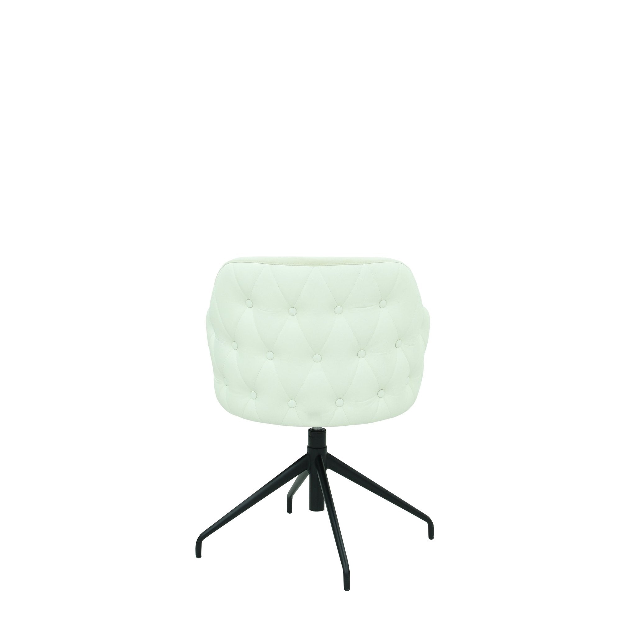 Scaun alb din material | model TEONA - eScaun.ro