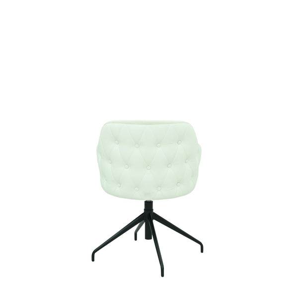 Scaun alb din material | model TEONA - eScaun.ro
