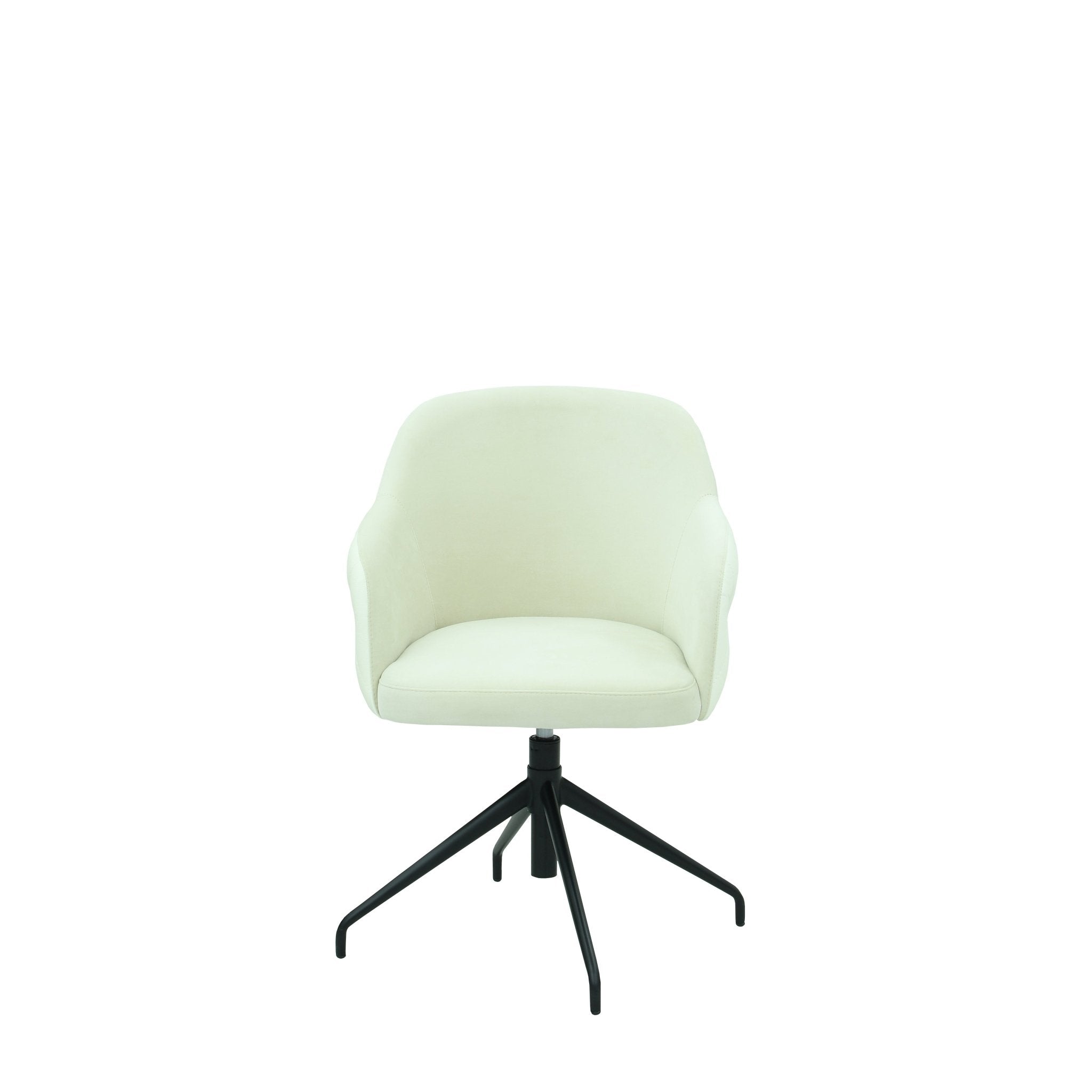 Scaun alb din material | model TEONA - eScaun.ro
