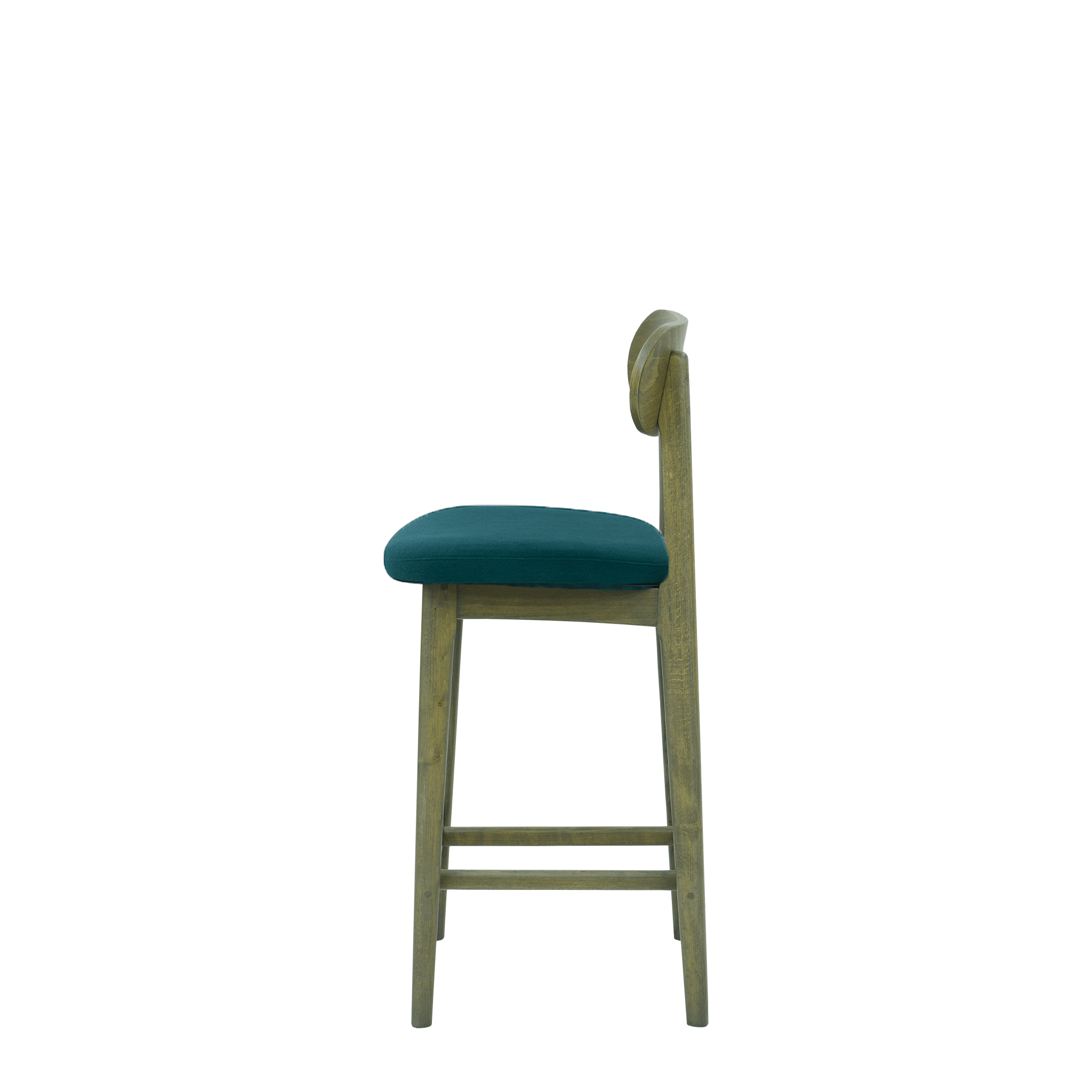 Scaun bar catifea ALBASTRA | model CLEO - eScaun.ro