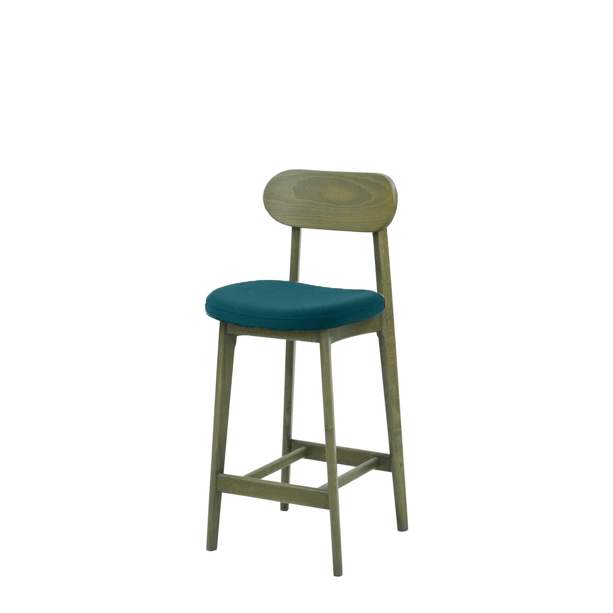 Scaun bar catifea ALBASTRA | model CLEO - eScaun.ro