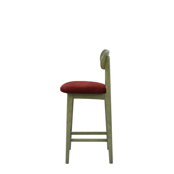 Scaun bar catifea ALBASTRA | model CLEO - eScaun.ro