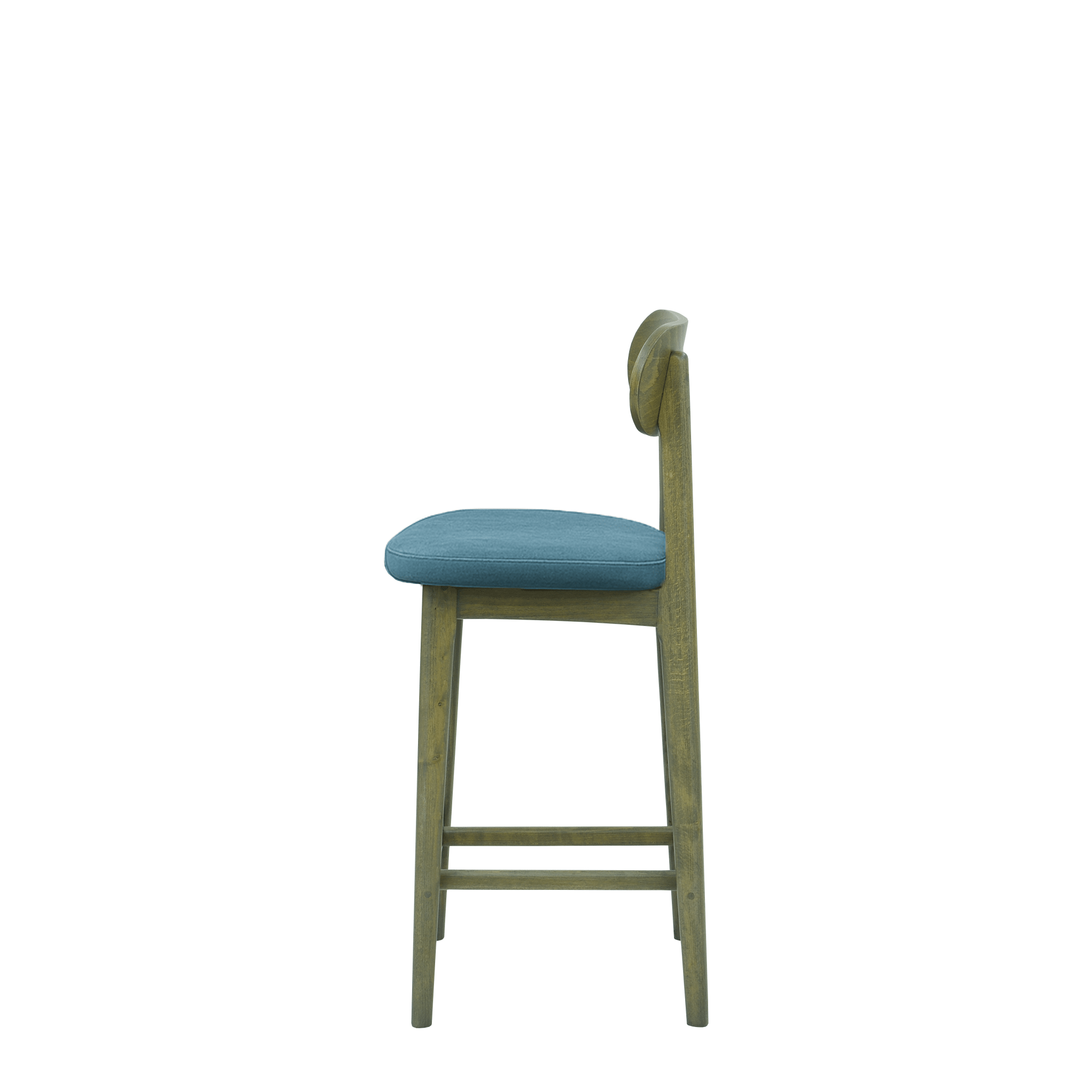 Scaun bar catifea ALBASTRA | model CLEO - eScaun.ro