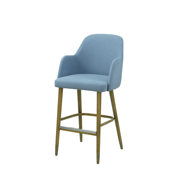 Scaun bar catifea ALBASTRA | model PINO - eScaun.ro