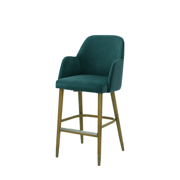 Scaun bar catifea ALBASTRA | model PINO - eScaun.ro