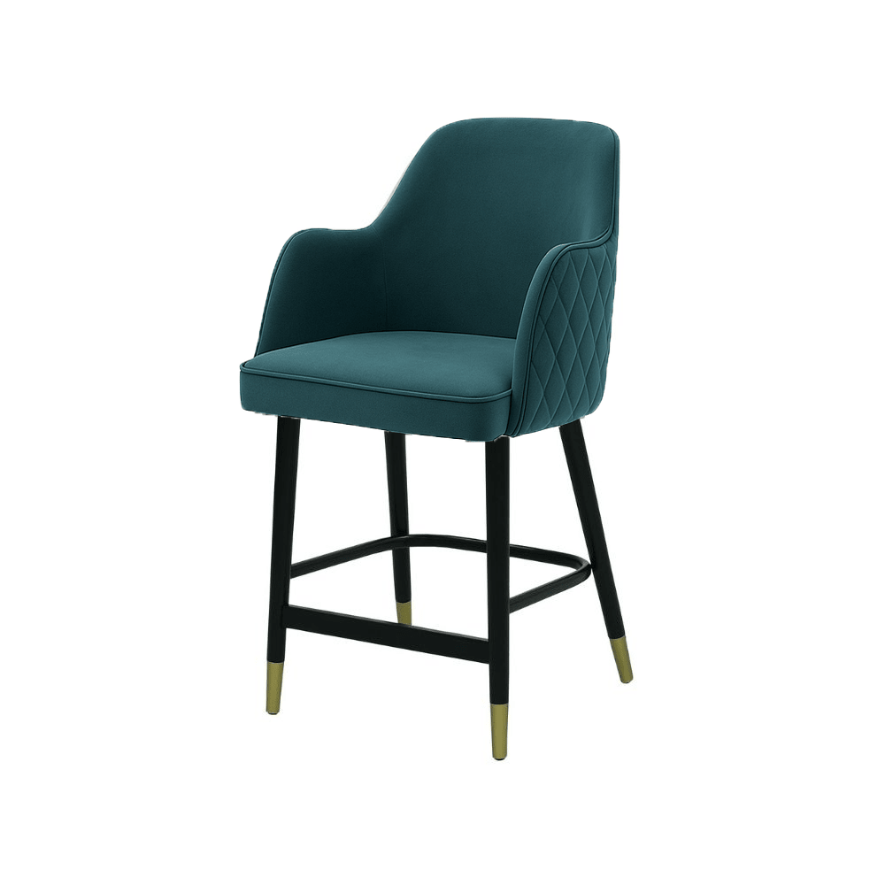 Scaun bar catifea ALBASTRA | model PINO X - eScaun.ro