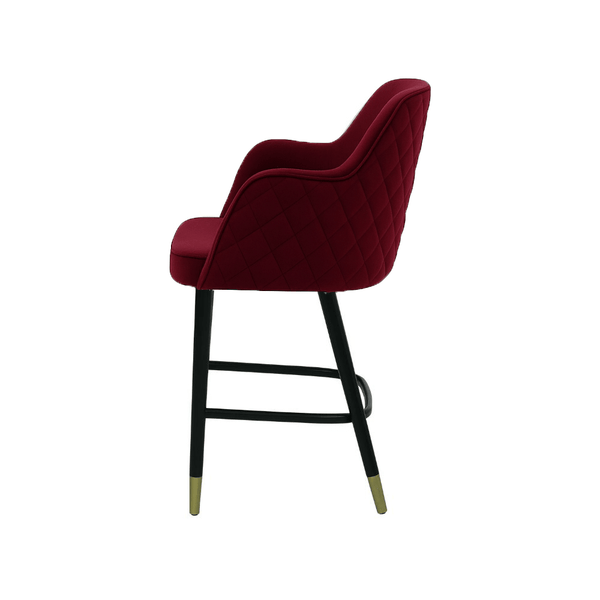 Scaun bar catifea ALBASTRA | model PINO X - eScaun.ro