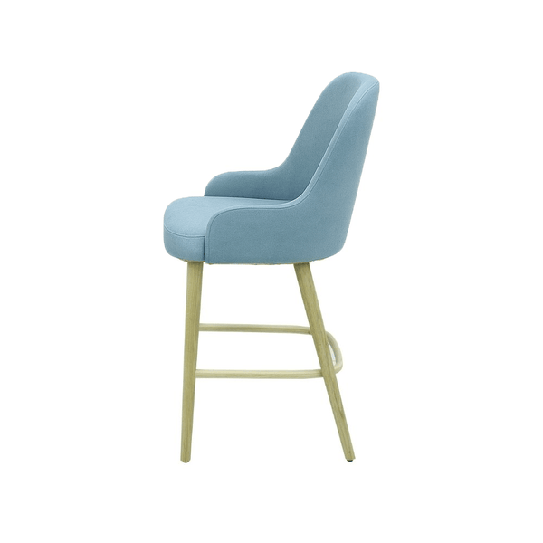 Scaun bar catifea ALBASTRA | model ROCCO - eScaun.ro