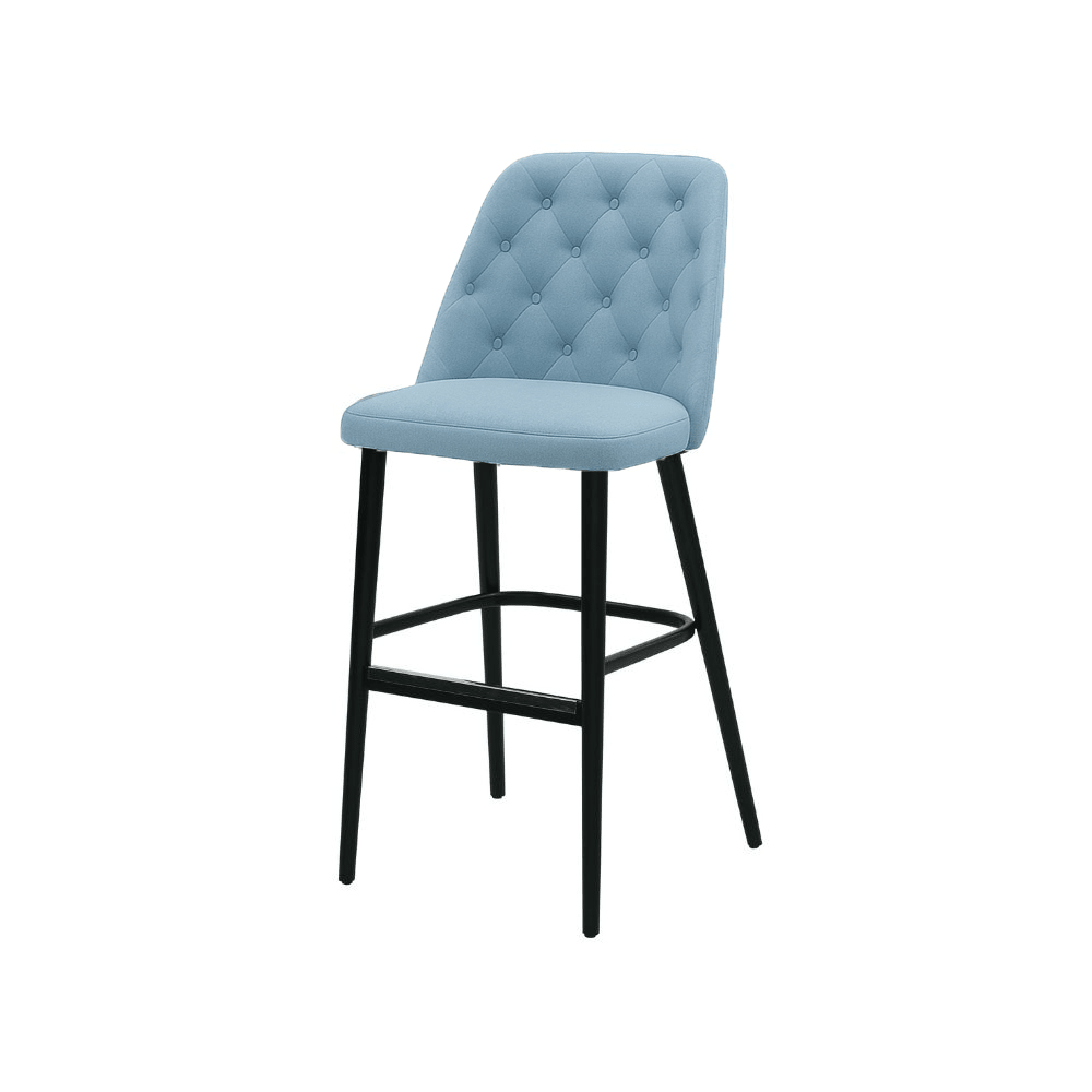 Scaun bar catifea ALBASTRA | model SCOT - eScaun.ro