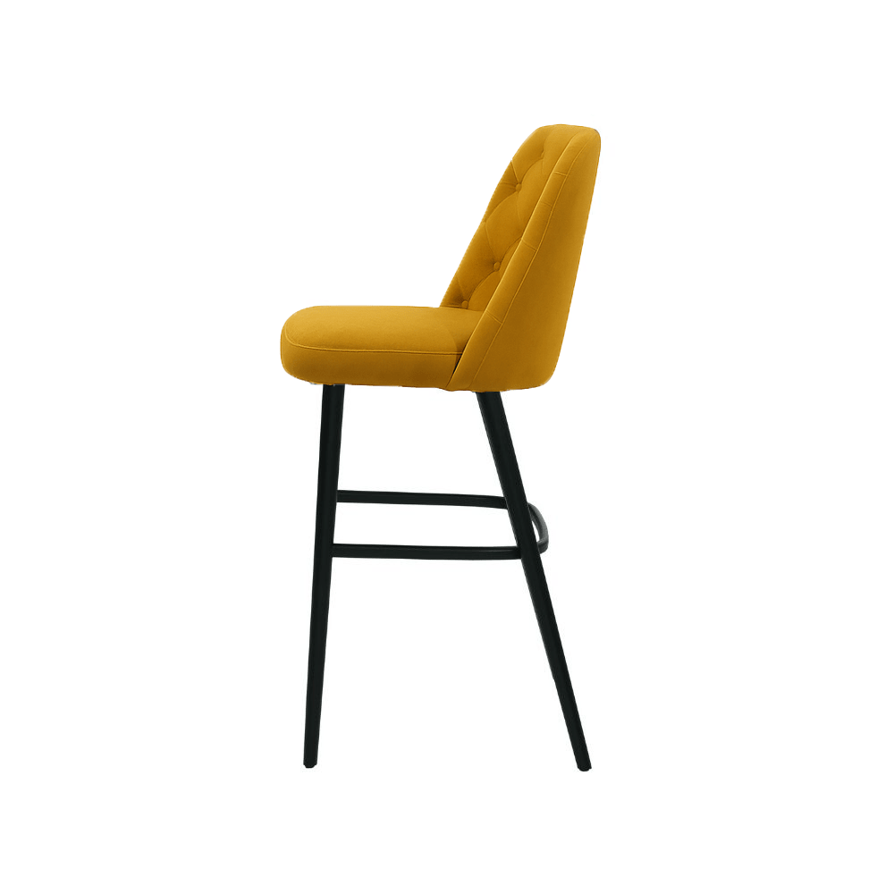 Scaun bar catifea ALBASTRA | model SCOT - eScaun.ro