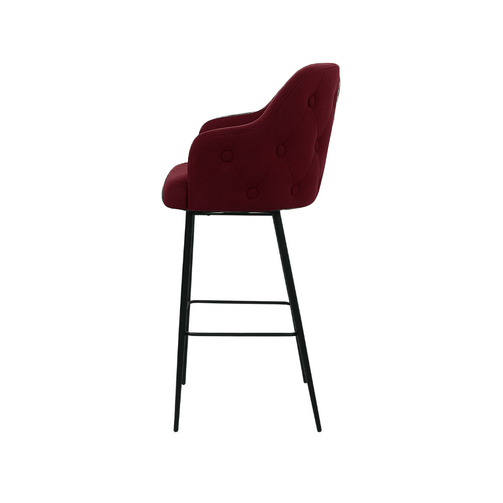 Scaun bar catifea ALBASTRA | model TEONA - eScaun.ro