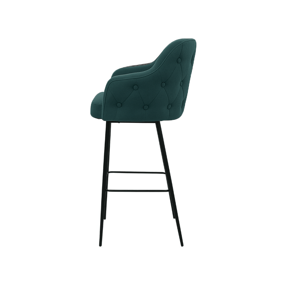 Scaun bar catifea ALBASTRA | model TEONA - eScaun.ro