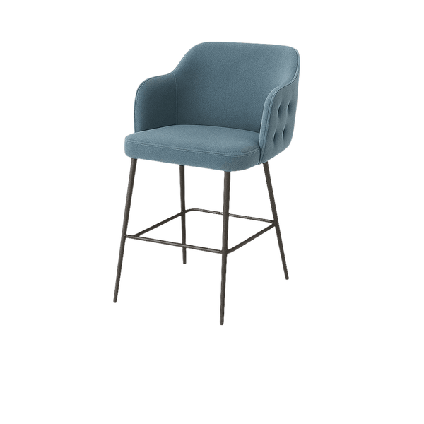 Scaun bar catifea ALBASTRA | model TEONA - eScaun.ro