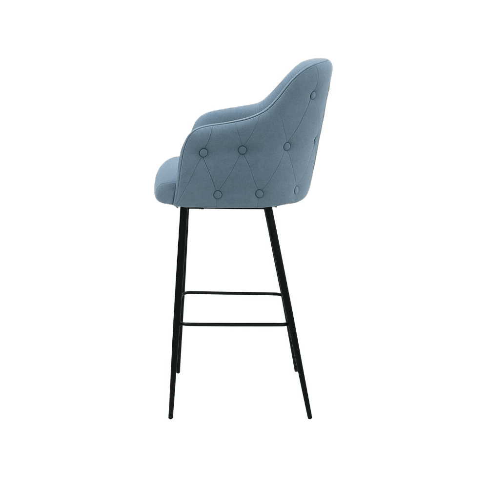 Scaun bar catifea ALBASTRA | model TEONA - eScaun.ro
