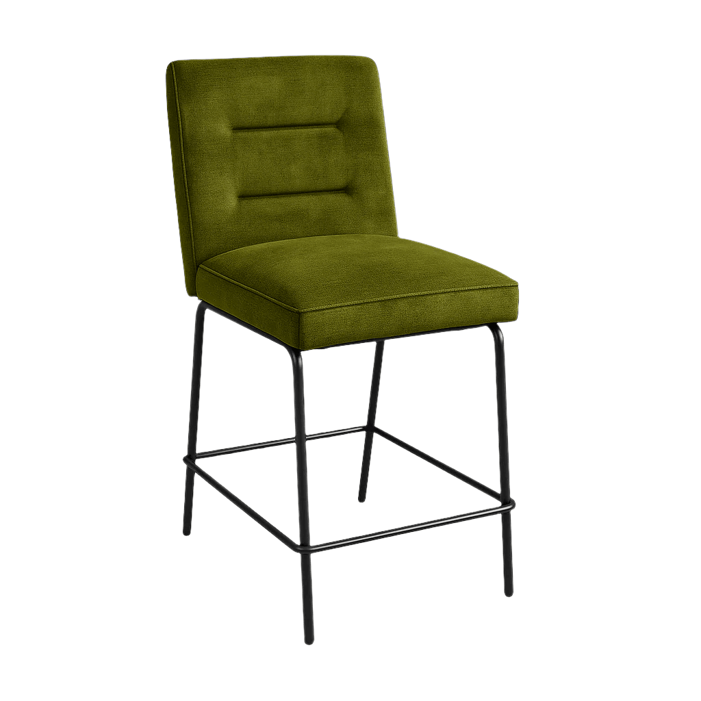 Scaun bar catifea GRI | model DAG - eScaun.ro