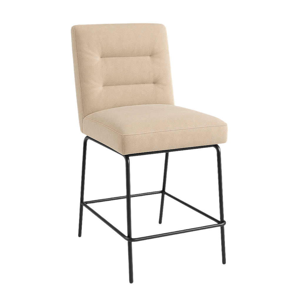 Scaun bar catifea GRI | model DAG - eScaun.ro